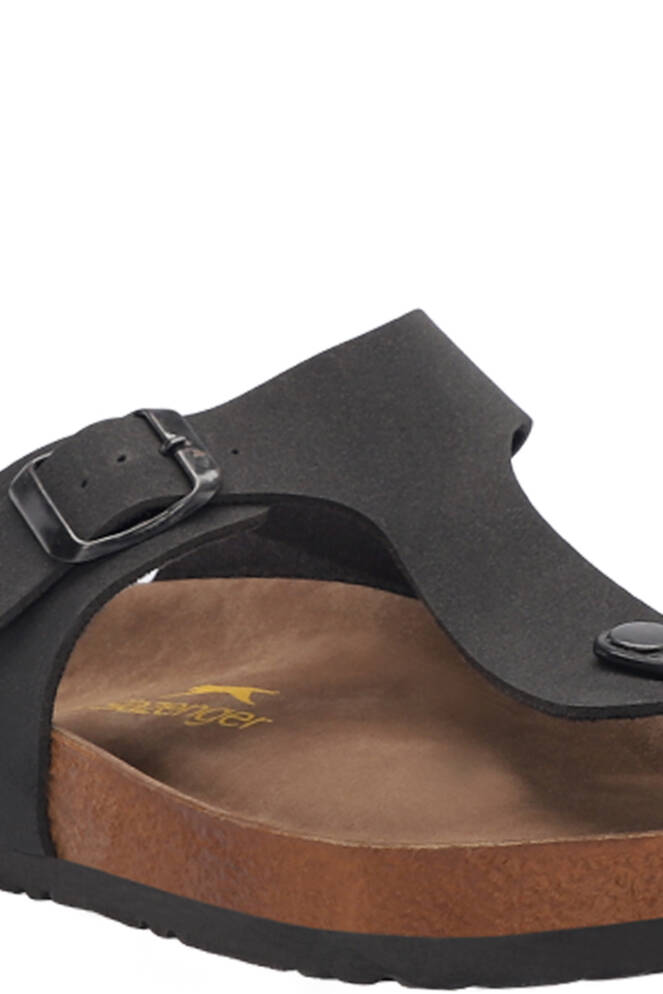 Slazenger LUKE Unisex Slippers Black Nubuck