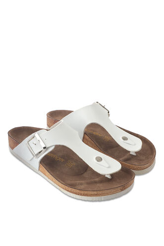 Slazenger LUKE Unisex Slippers White - Thumbnail