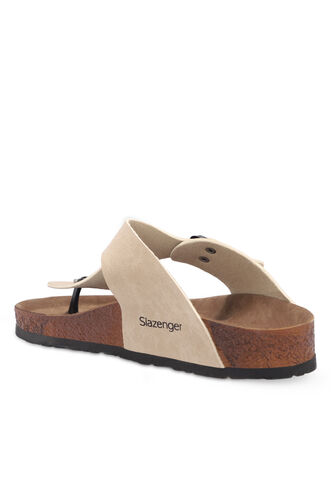 Slazenger LUKE Unisex Terlik Bej Nubuk - Thumbnail