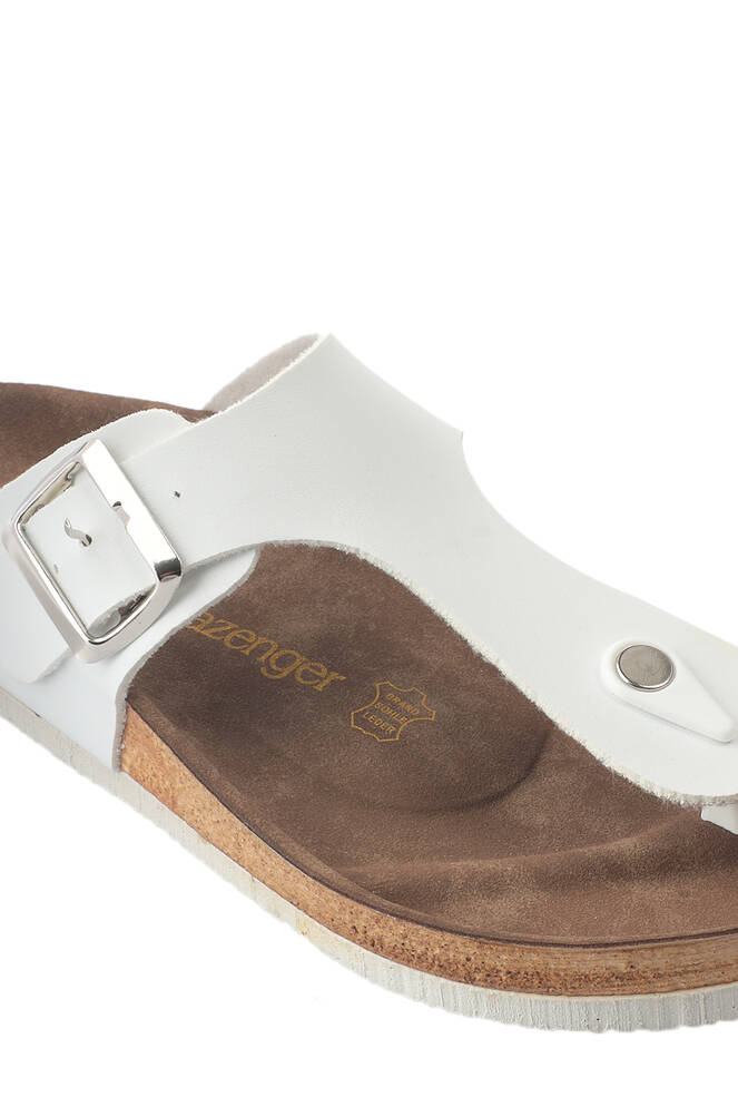 Slazenger LUKE Erkek Parmak Arası Beyaz Terlik