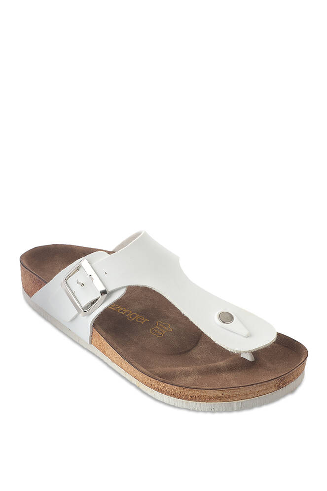 Slazenger LUKE Erkek Parmak Arası Beyaz Terlik