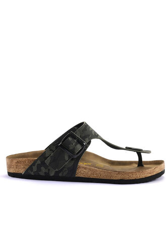 Slazenger LUKE Unisex Terlik Haki Kamuflaj - Thumbnail