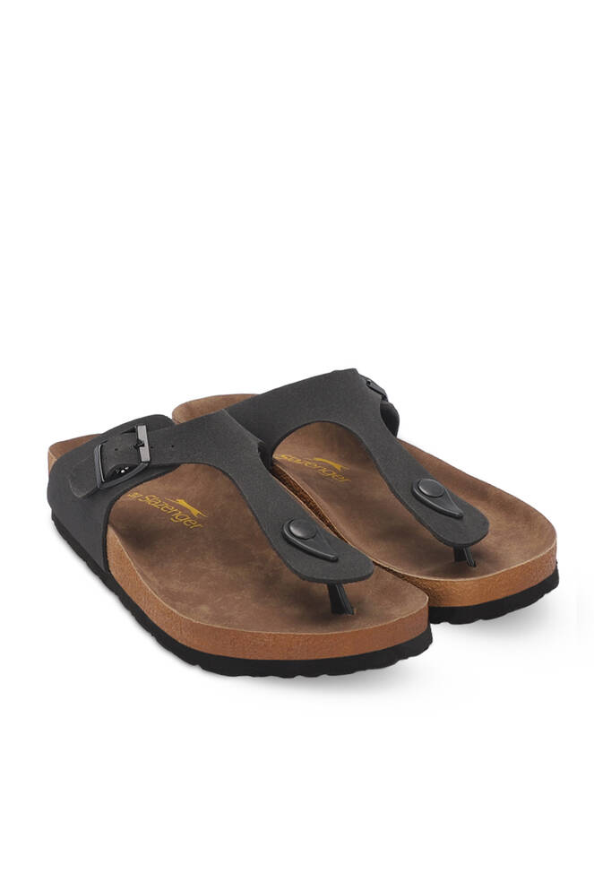 Slazenger LUKE Women's Slippers Black Nubuck