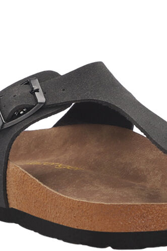 Slazenger LUKE Women's Slippers Black Nubuck - Thumbnail