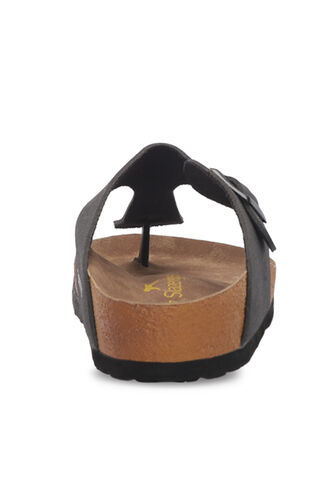 Slazenger LUKE Women's Slippers Black Nubuck - Thumbnail