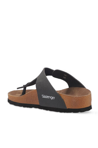 Slazenger LUKE Women's Slippers Black Nubuck - Thumbnail