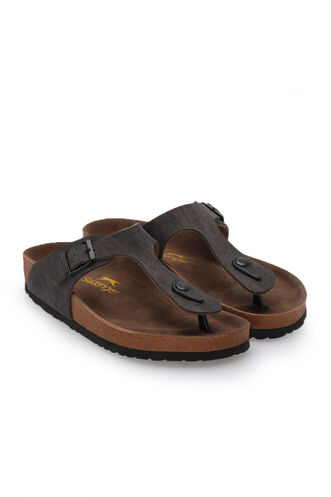 Slazenger LUKE Women's Slippers Brown Nubuck - Thumbnail