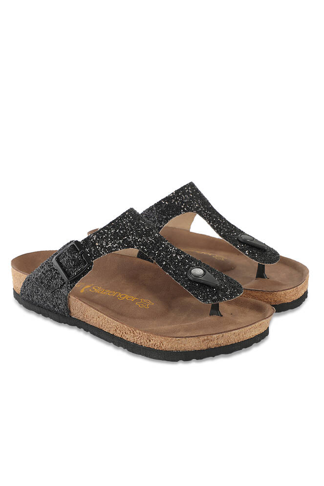 Slazenger LUKE Women's Slippers Black Glitter