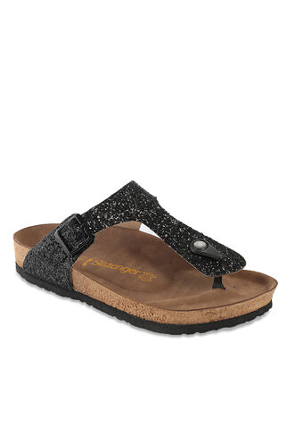 Slazenger LUKE Women's Slippers Black Glitter - Thumbnail