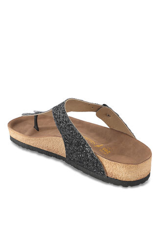 Slazenger LUKE Women's Slippers Black Glitter - Thumbnail