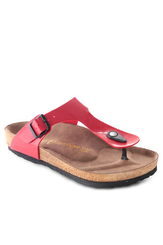 Slazenger LUKE Women's Slippers Red Patent - Thumbnail