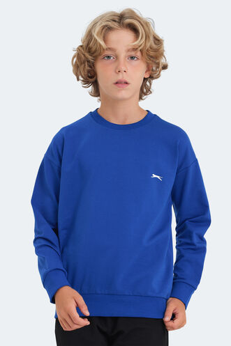 Slazenger LUPPA Unisex Kids Sweatshirt Royal Blue - Thumbnail