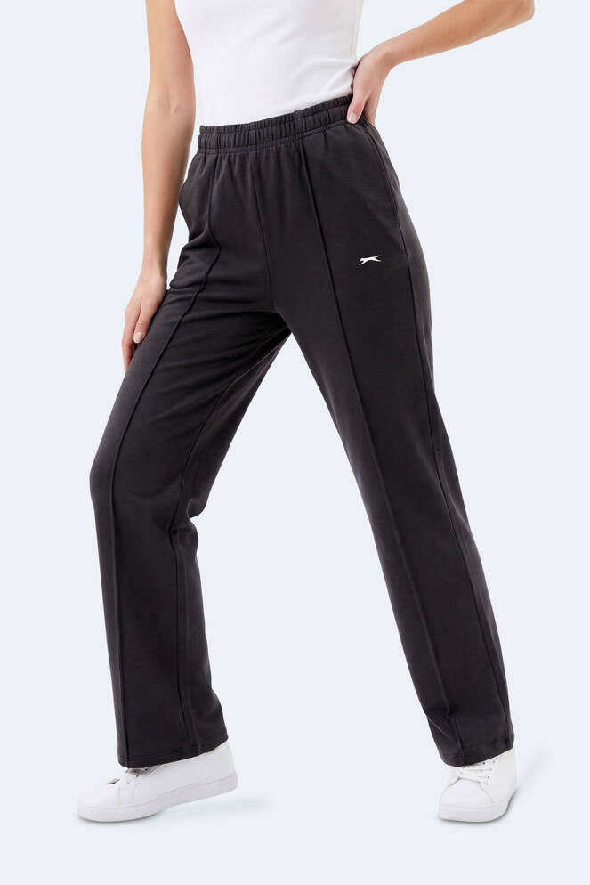 Slazenger MABLE Kadın Bol Paça Siyah Eşofman Altı