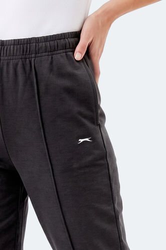 Slazenger MABLE Kadın Bol Paça Siyah Eşofman Altı - Thumbnail