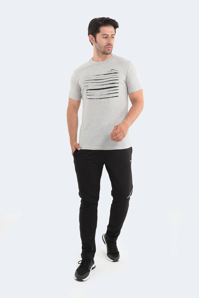 Slazenger MACSEN Erkek Gri Tişört