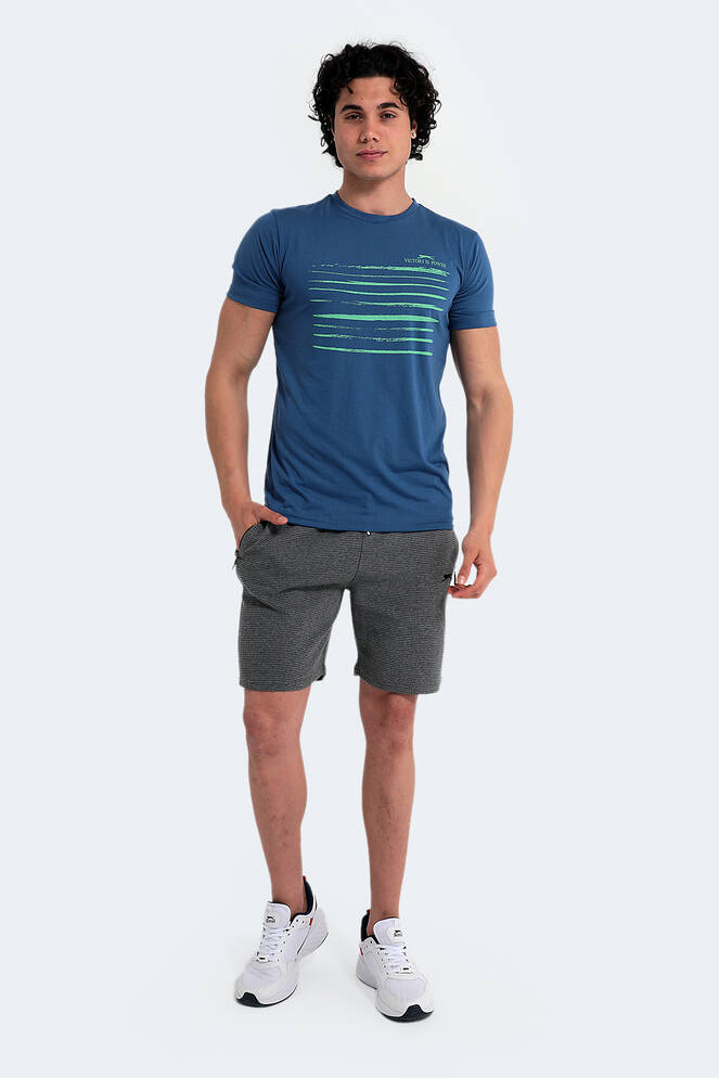 Slazenger MACSEN Erkek Indigo Tişört