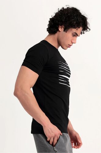 Slazenger MACSEN Men's T-Shirt Black - Thumbnail