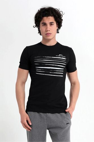 Slazenger MACSEN Men's T-Shirt Black - Thumbnail