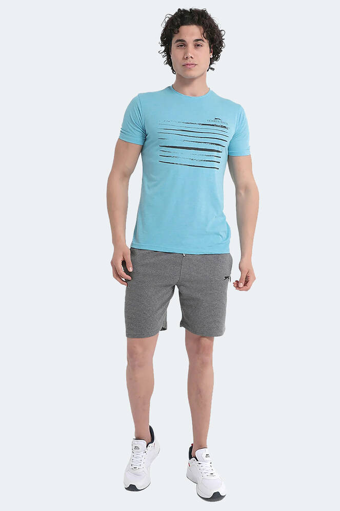 Slazenger MACSEN Men's Short Sleeve T-Shirt Blue Slazenger MACSEN Men's Short Sleeve T-Shirt Blue