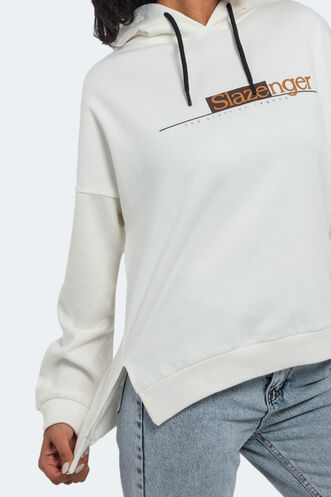 Slazenger MAGNET Kadın Sweatshirt Krem - Thumbnail
