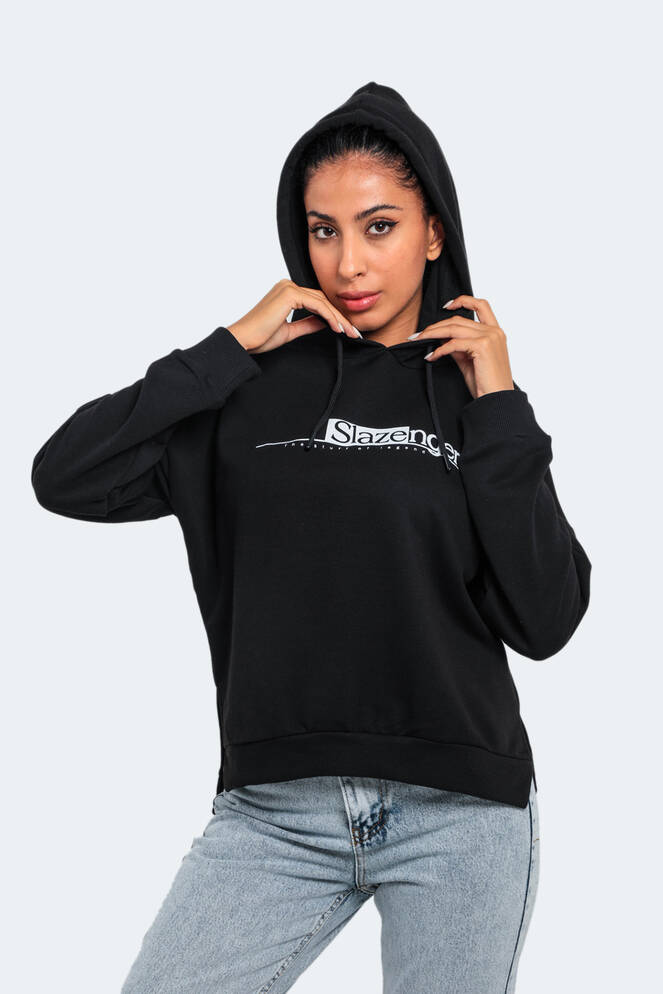 Slazenger MAGNET Kadın Sweatshirt Siyah