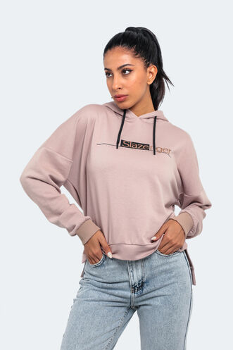 Slazenger MAGNET Kadın Sweatshirt Vizon - Thumbnail