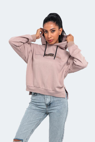 Slazenger MAGNET Kadın Sweatshirt Vizon - Thumbnail