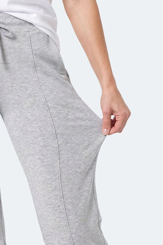 Slazenger MALENA Kadın Bol Paça Flare Gri Pantolon - Thumbnail