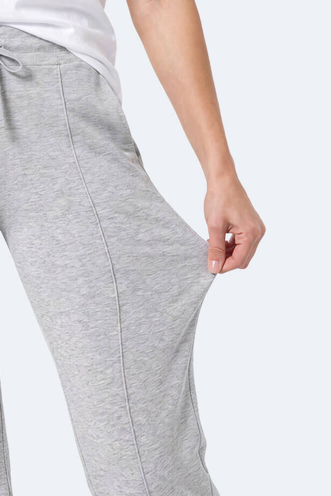 Slazenger MALENA Kadın Bol Paça Flare Gri Pantolon
