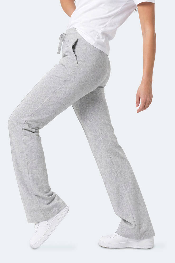 Slazenger MALENA Kadın Bol Paça Flare Gri Pantolon