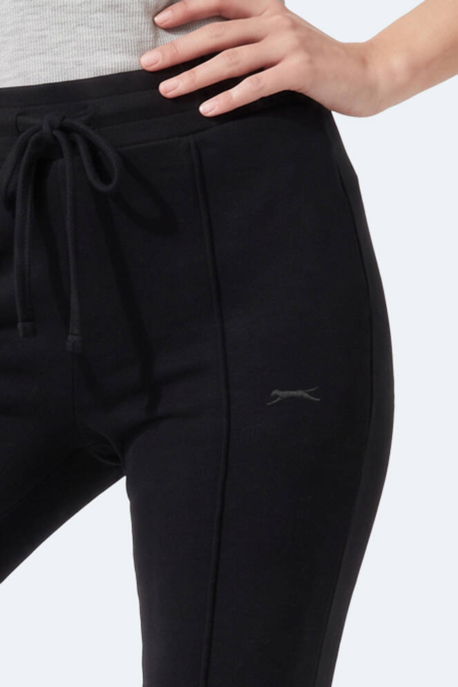 Slazenger MALENA Kadın Bol Paça Siyah Eşofman Altı