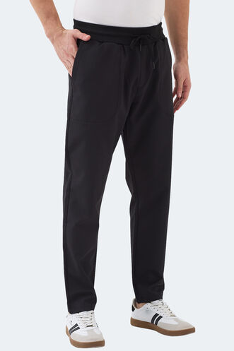 Slazenger MANUS Erkek Cepli Siyah Eşofman Altı - Thumbnail