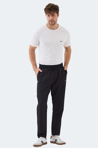 Slazenger MANUS Erkek Cepli Siyah Eşofman Altı - Thumbnail