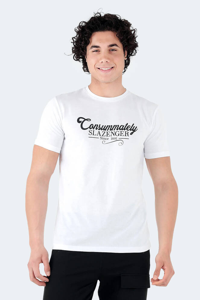 Slazenger MARIUS Erkek Beyaz Tişört