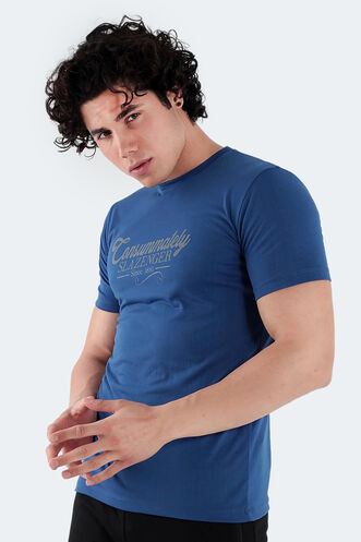 Slazenger MARIUS Erkek Indigo Tişört - Thumbnail