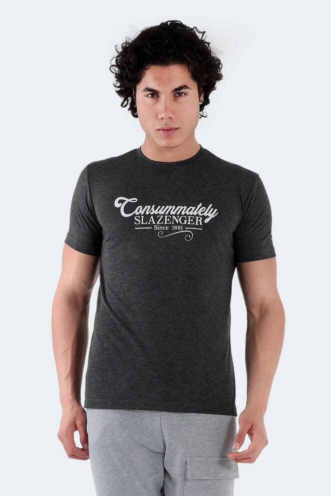 Slazenger MARIUS Erkek Koyu Gri Tişört