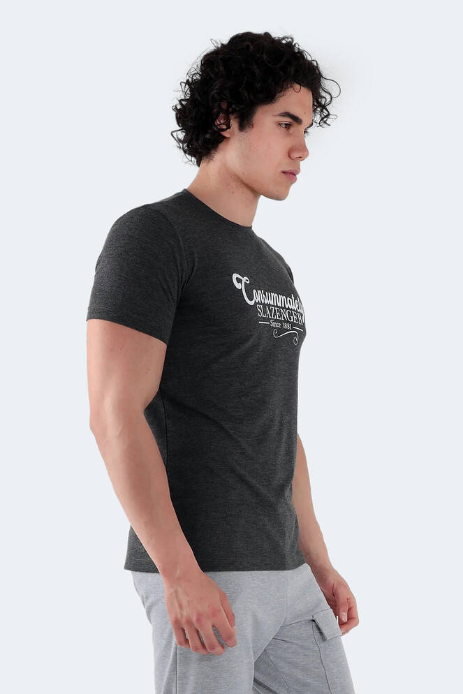 Slazenger MARIUS Erkek Koyu Gri Tişört