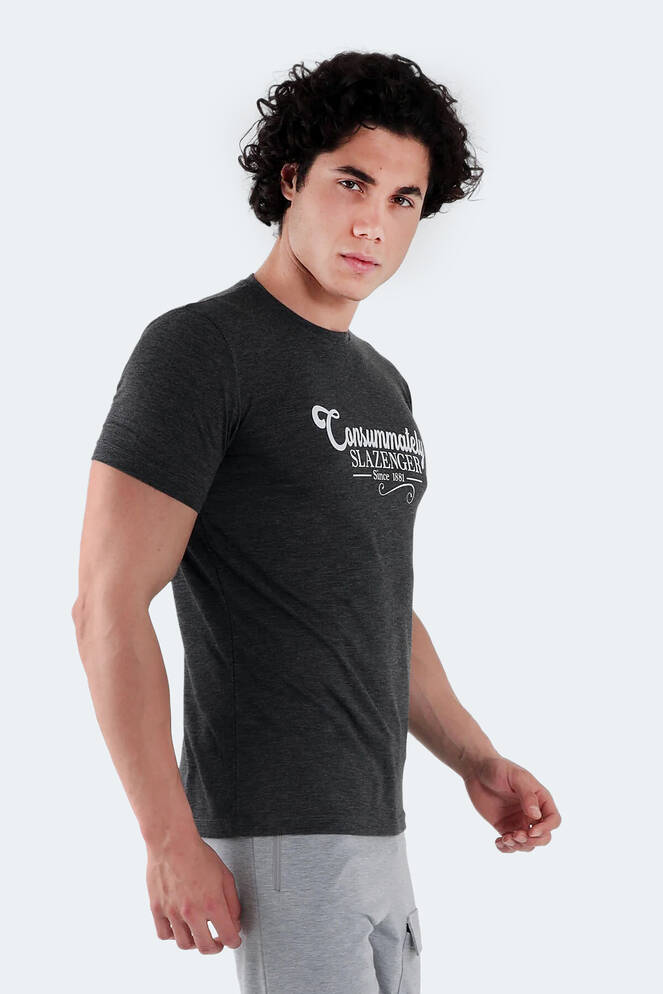 Slazenger MARIUS Erkek Koyu Gri Tişört