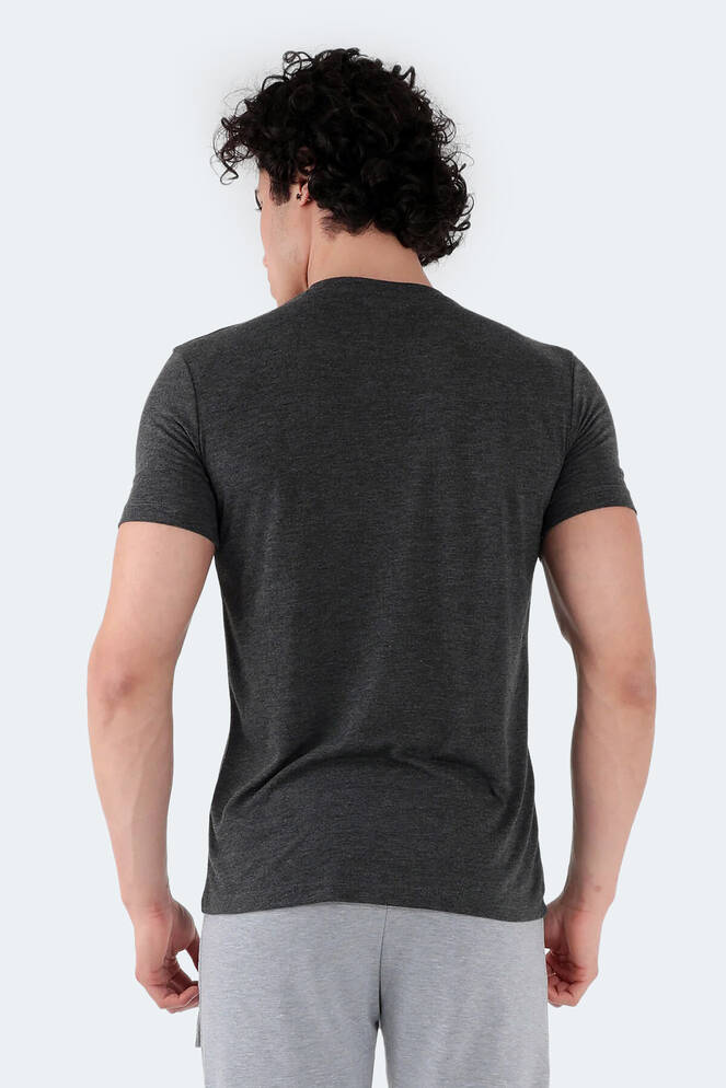 Slazenger MARIUS Erkek Koyu Gri Tişört
