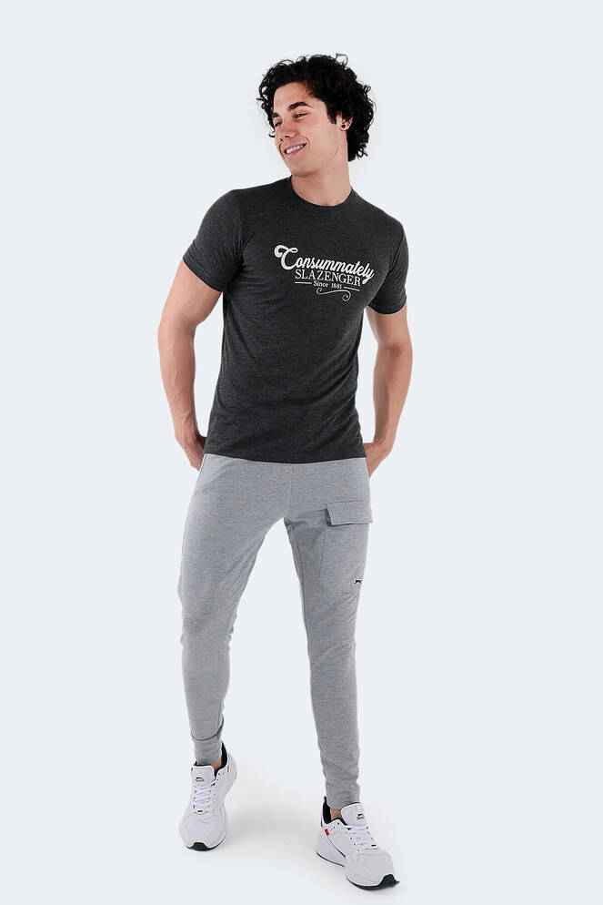 Slazenger MARIUS Erkek Koyu Gri Tişört