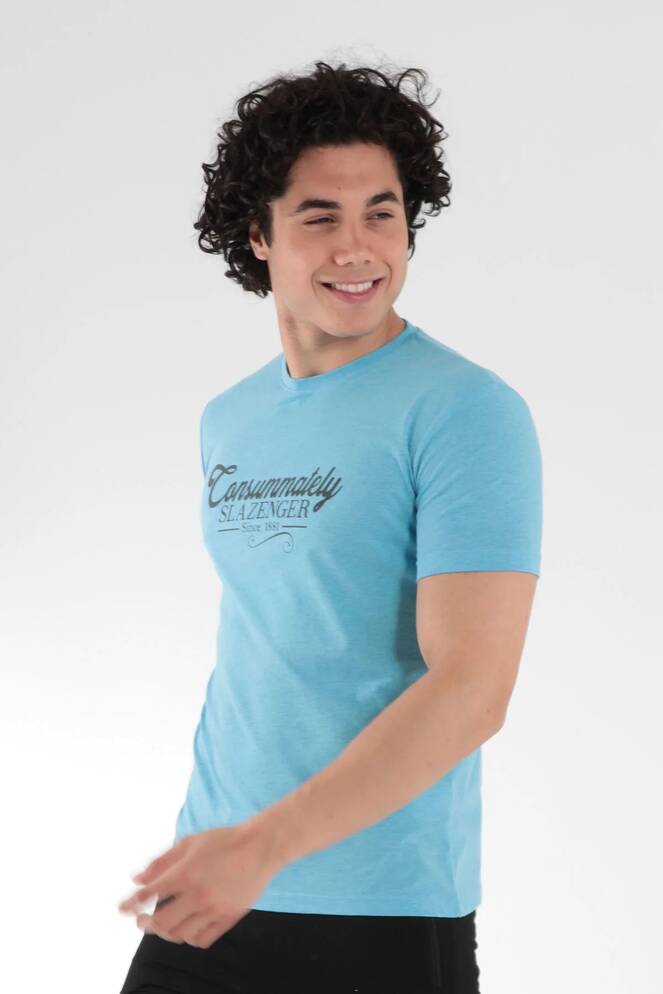 Slazenger MARIUS Erkek Mavi Tişört