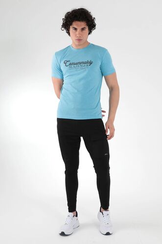 Slazenger MARIUS Erkek Mavi Tişört - Thumbnail