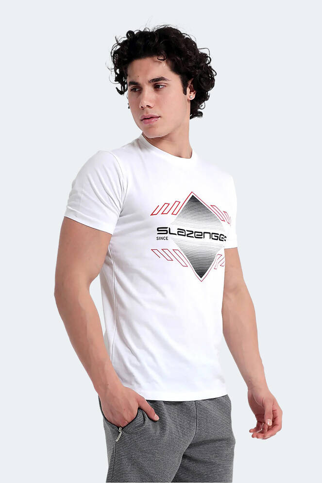 Slazenger MARQUES Erkek Krem Tişört