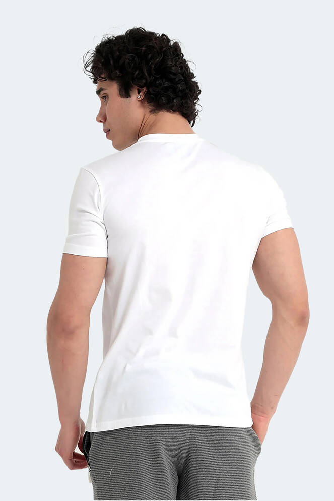 Slazenger MARQUES Erkek Krem Tişört