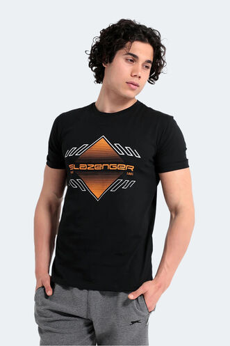 Slazenger MARQUES Erkek Siyah Tişört - Thumbnail