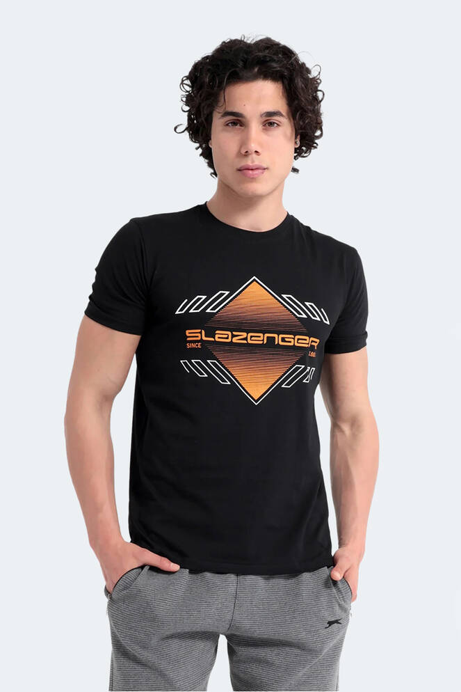 Slazenger MARQUES Erkek Siyah Tişört