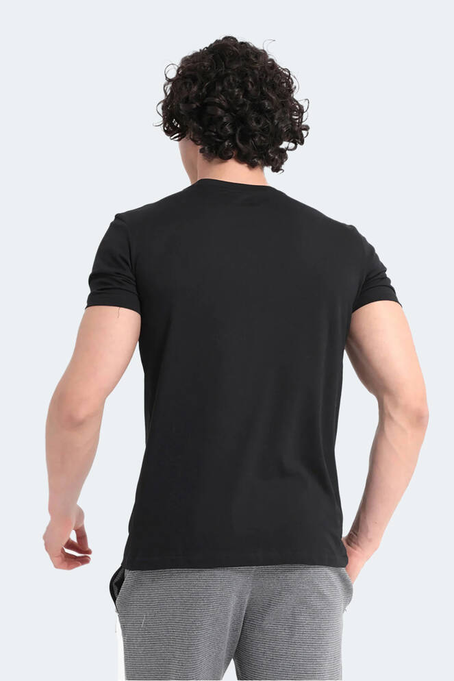 Slazenger MARQUES Erkek Siyah Tişört