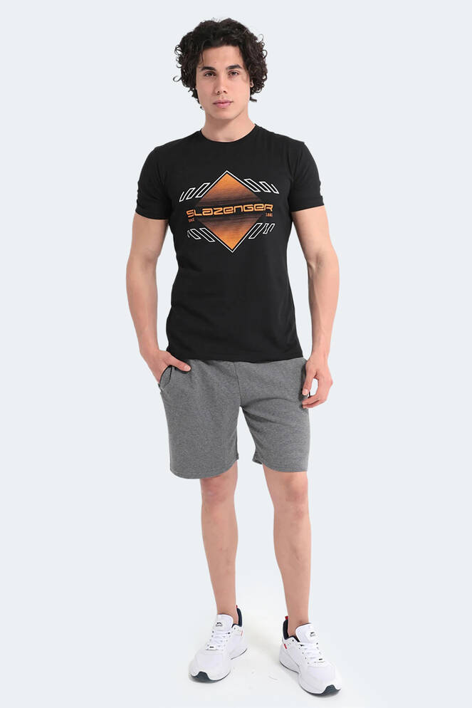 Slazenger MARQUES Erkek Siyah Tişört
