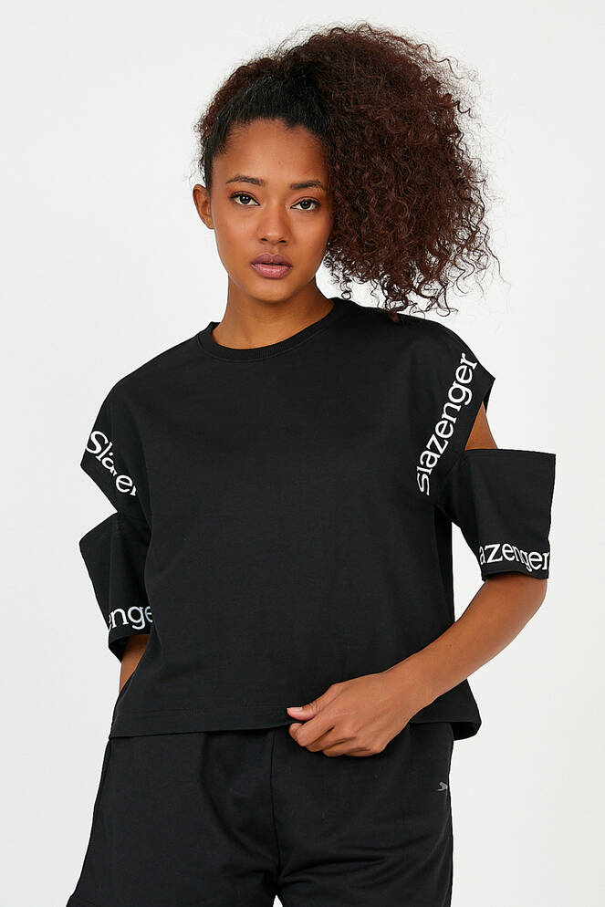 Slazenger MERAV Kadın Siyah Tişört
