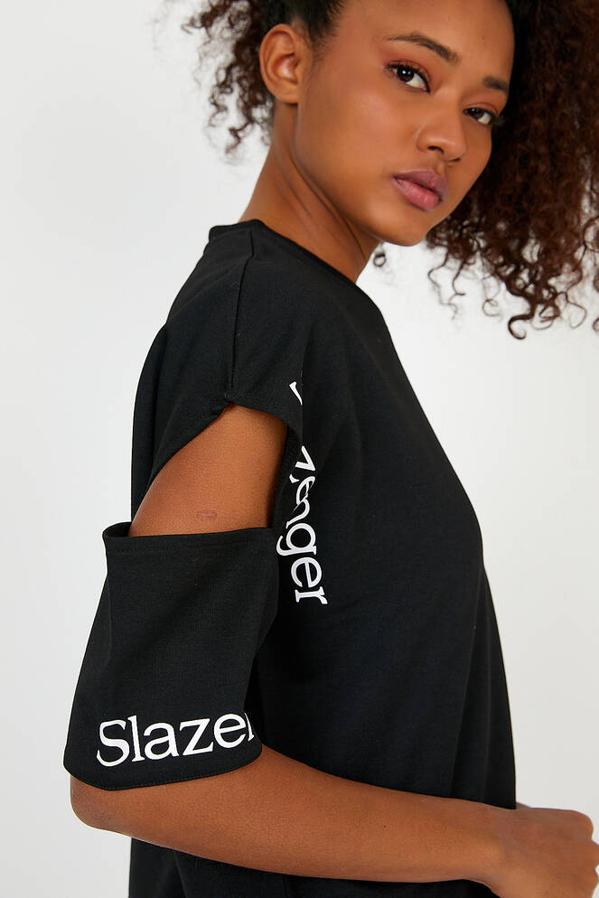 Slazenger MERAV Kadın Siyah Tişört
